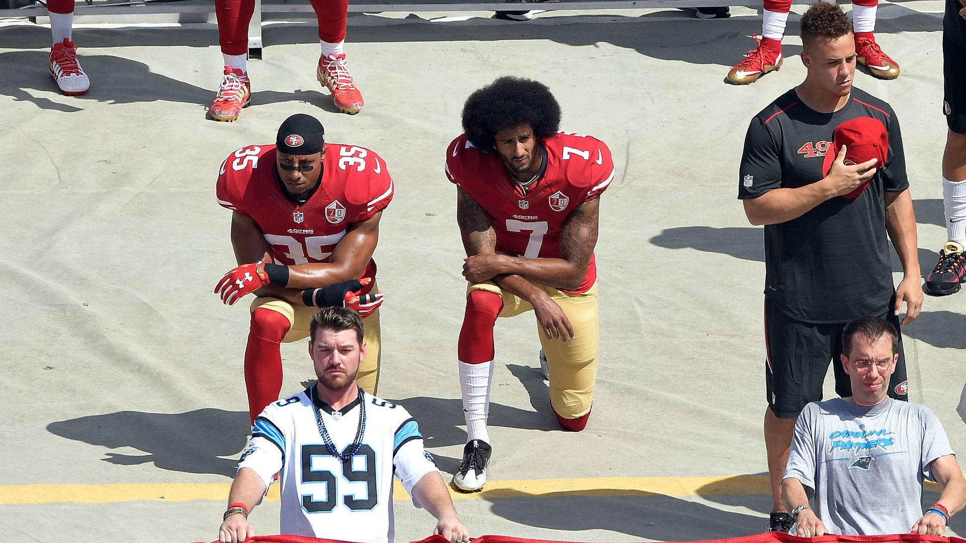 Colin Kaepernick kneeling turns into a truly silent protest NFL