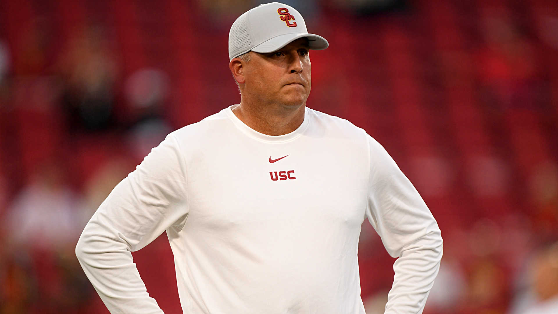 Clay Helton starting three-game trial to remain USC coach after OT loss to BYU