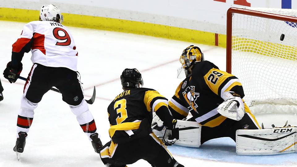 Image result for bobby ryan vs penguins