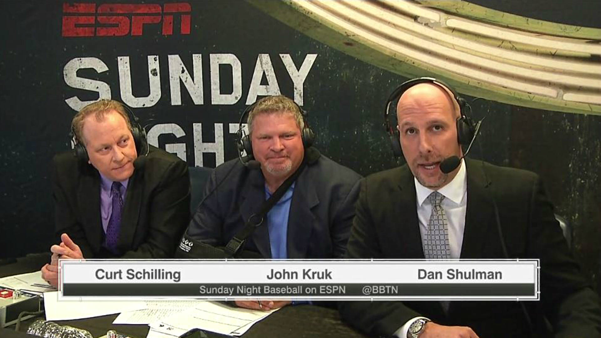 Broadcast review Schilling, Kruk sink ESPN 'Sunday Night Baseball