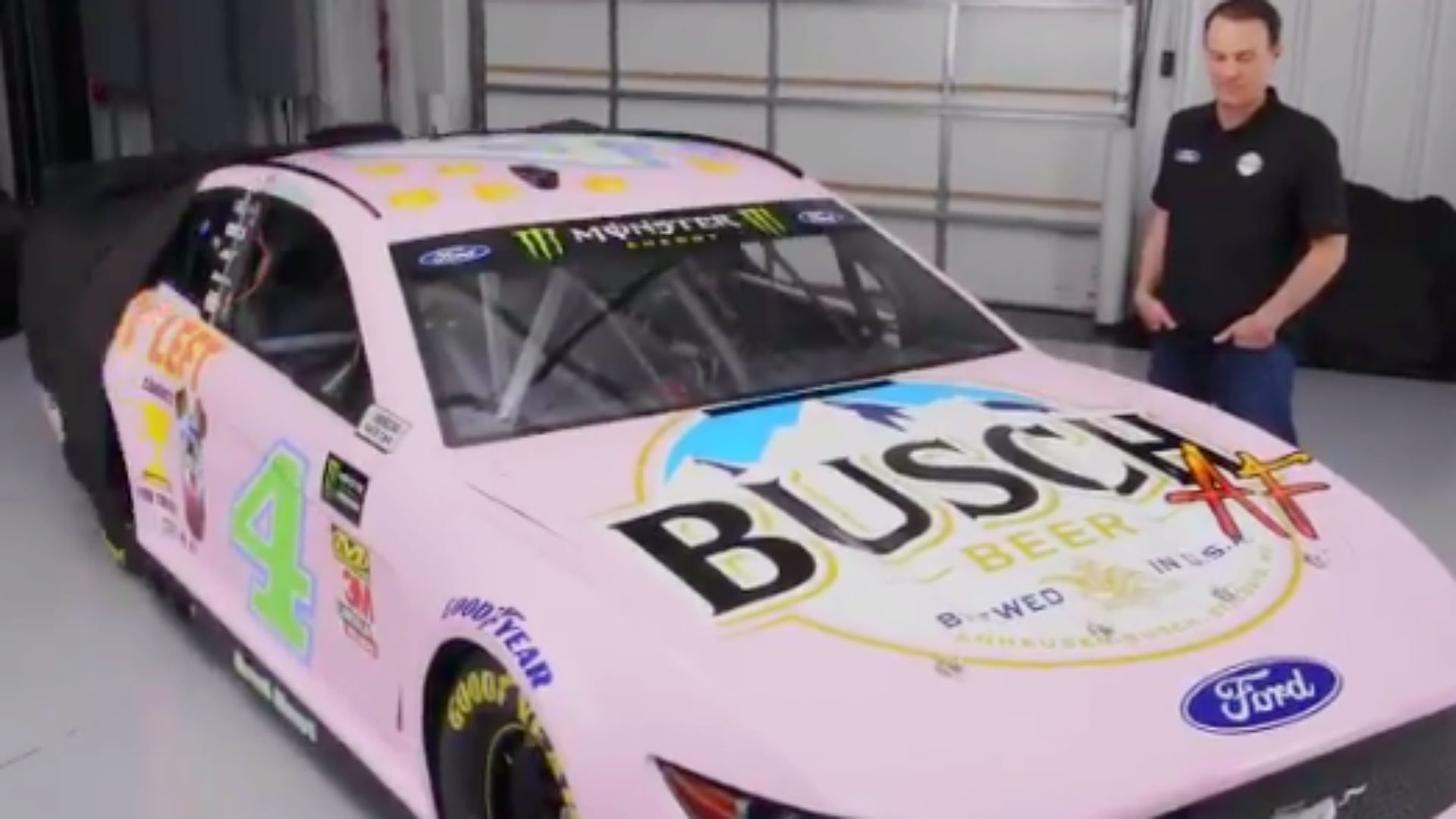 Kevin Harvick really hates his 'millennial' themed car for All-Star race