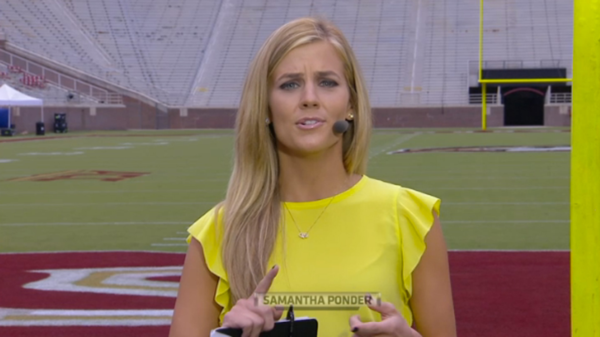 ESPN&#039;s Sam Ponder has terrific response for sexist GameDay sign | NCAA