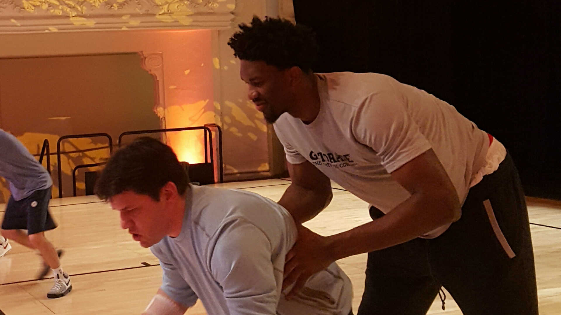 NBA All-Star Game: Going one-on-one with Joel Embiid (literally) and living to tell about it