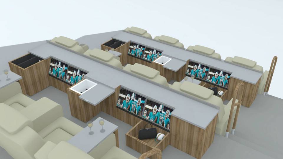 Dolphins New Living Room Boxes Provide All Comforts Of Home Nfl Dolphins Luxury Seating Rendering 020515 Ftr Jpg