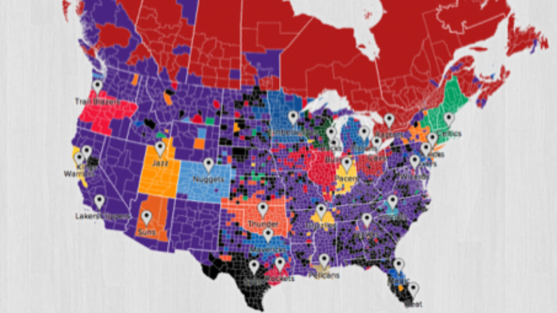 New interactive Twitter map shows NBA fans by region NBA Sporting News