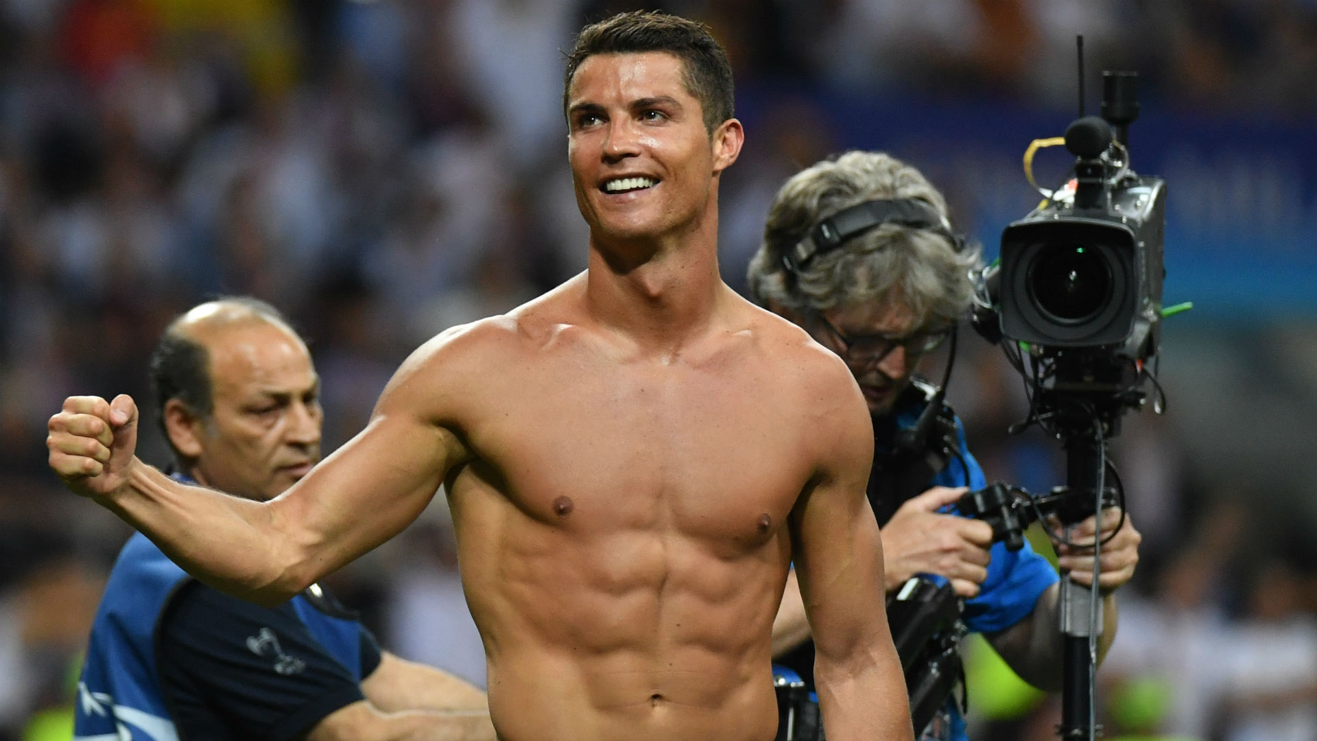 WATCH: Cristiano Ronaldo scores PK to win UEFA Champions League final, rips  shirt off