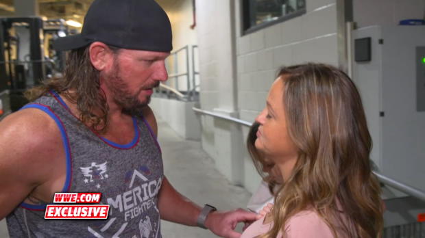 AJ Styles apologizes to his family for losing his cool vs. Samoa Joe: WWE.com Exclusive, Aug. 19, 2018 AJ Styles apologizes to his family for losing his cool vs. Samoa Joe: WWE.com Exclusive, Aug. 19, 2018
