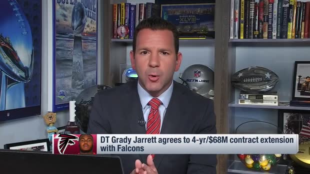 NFL Network Insider Ian Rapoport: Atlanta Falcons defensive tackle Grady Jarrett's new deal came together 'right at the deadline' NFL Network Insider Ian Rapoport: Atlanta Falcons defensive tackle Grady Jarrett's new deal came together 'right at the deadline'