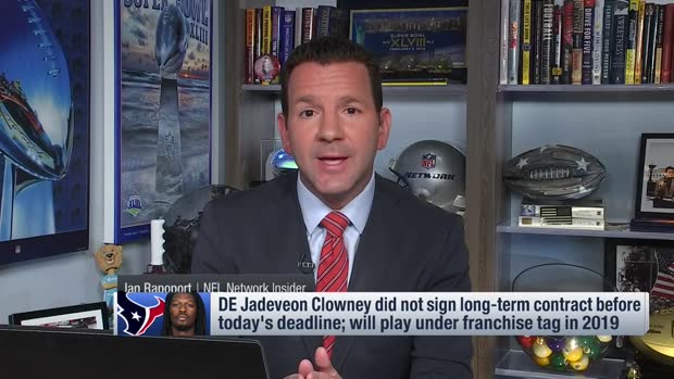 NFL Network Insider Ian Rapoport: Jadeveon Clowney unlikely to report for Houston Texans for 'at least a month' NFL Network Insider Ian Rapoport: Jadeveon Clowney unlikely to report for Houston Texans for 'at least a month'