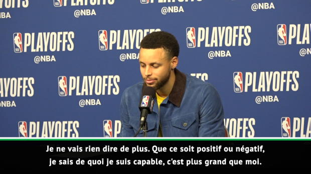 Basket : NBA - Curry - "Ma confiance ne faiblit pas dans ce genre de moments"