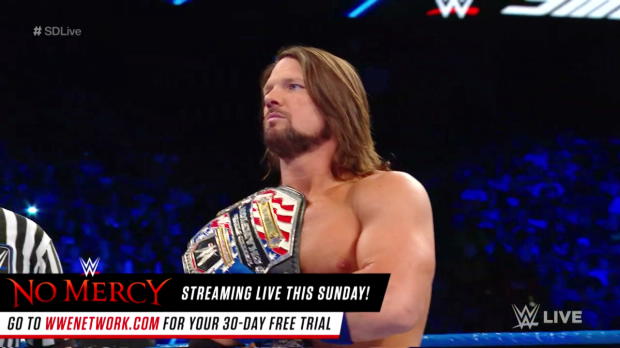 Tye Dillinger interrupts Baron Corbin's United States Title Match with AJ Styles: SmackDown LIVE, Sept. 19, 2017 Tye Dillinger interrupts Baron Corbin's United States Title Match with AJ Styles: SmackDown LIVE, Sept. 19, 2017