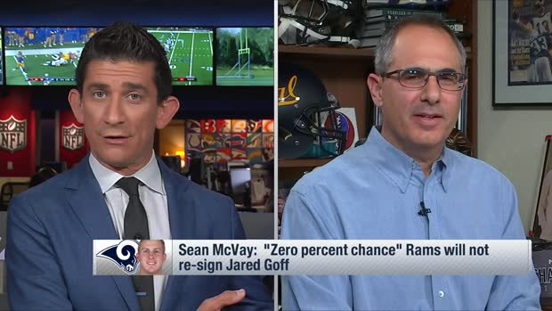 NFL Network's Michael Silver: Los Angeles Rams head coach Sean McVay is 'sick and tired' of rumors that quarterback Jared Goff won't be L.A.'s long-term QB NFL Network's Michael Silver: Los Angeles Rams head coach Sean McVay is 'sick and tired' of rumors that quarterback Jared Goff won't be L.A.'s long-term QB