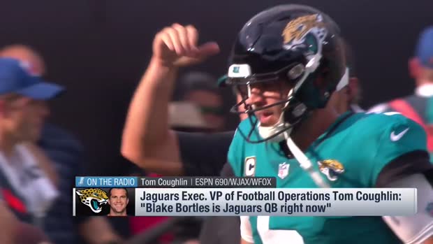 NFL Network's Tom Pelissero: It would be 'stunning' if the Jacksonville Jaguars brought quarterback Blake Bortles back in 2019 NFL Network's Tom Pelissero: It would be 'stunning' if the Jacksonville Jaguars brought quarterback Blake Bortles back in 2019