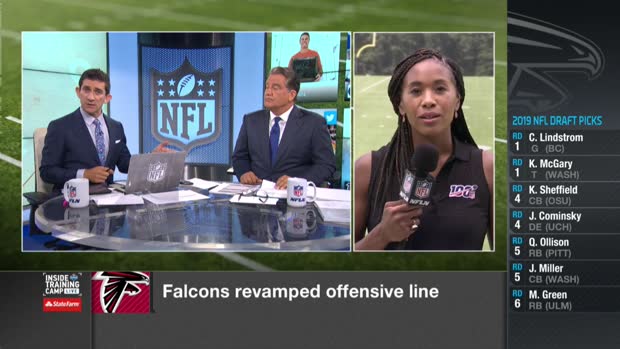 NFL Network's Tiffany Blackmon: Atlanta Falcons rookie offensive lineman Chris Lindstrom worked with first-team offense Monday NFL Network's Tiffany Blackmon: Atlanta Falcons rookie offensive lineman Chris Lindstrom worked with first-team offense Monday
