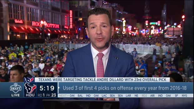 Ian Rapoport: Philadelphia Eagles leap-frogged Houston Texans to take Houston's target at No. 22 Ian Rapoport: Philadelphia Eagles leap-frogged Houston Texans to take Houston's target at No. 22