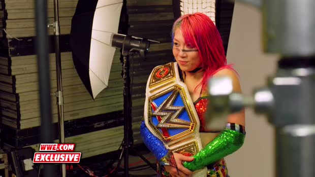 Behind the scenes of Asuka's first photoshoot as SmackDown Women's Champion: WWE.com Exclusive, Dec. 16, 2018 Behind the scenes of Asuka's first photoshoot as SmackDown Women's Champion: WWE.com Exclusive, Dec. 16, 2018