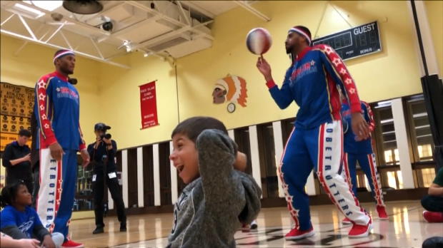 Basket : La surprise émouvante des Harlem Globetrotters