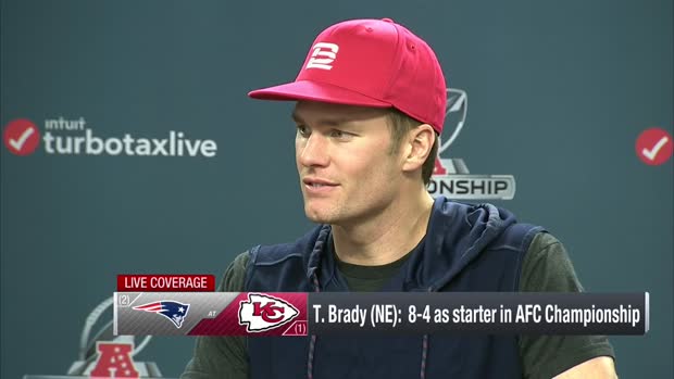 New England Patriots quarterback Tom Brady addresses the media ahead of eighth-straight AFC Championship New England Patriots quarterback Tom Brady addresses the media ahead of eighth-straight AFC Championship
