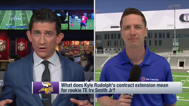 NFL Network's Tom Pelissero: Expect rookie tight end Irv Smith Jr. to be 'significant' part of Minnesota Vikings' offense despite TE Kyle Rudolph's new deal NFL Network's Tom Pelissero: Expect rookie tight end Irv Smith Jr. to be 'significant' part of Minnesota Vikings' offense despite TE Kyle Rudolph's new deal
