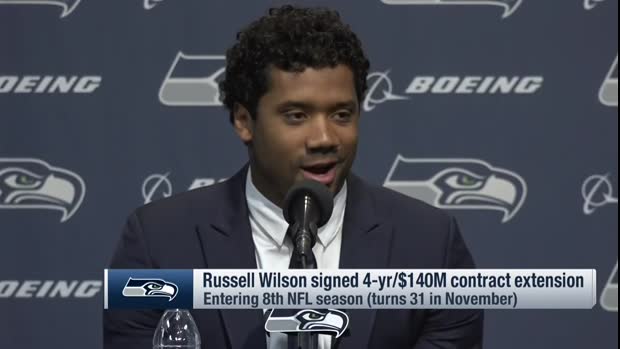 Seattle Seahawks quarterback Russell Wilson tells emotional story of why he wants to be 'Seahawk for life' Seattle Seahawks quarterback Russell Wilson tells emotional story of why he wants to be 'Seahawk for life'