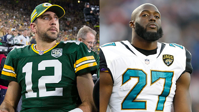 Green Bay Packers quarterback Aaron Rodgers, Jacksonville Jaguars running back Leonard Fournette remain questionable for Week 2 Green Bay Packers quarterback Aaron Rodgers, Jacksonville Jaguars running back Leonard Fournette remain questionable for Week 2