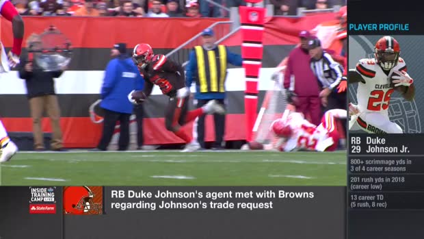 NFL Network Insider Ian Rapoport: Drew Rosenhaus met with Cleveland Browns regarding running back Duke Johnson's trade request NFL Network Insider Ian Rapoport: Drew Rosenhaus met with Cleveland Browns regarding running back Duke Johnson's trade request