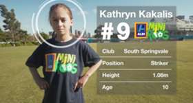 Melbourne Victory's Westfiled W-League star Gulcan Koca took on ALDI MiniRoo Kathryn Kakalis in an amazing 'Match That' Challenge at AAMI Park.