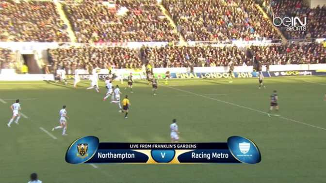 Champions Cup : Northampton 8-32 Racing