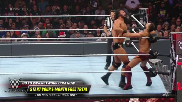 Drew McIntyre sends Finn Bálor flying across the ring with belly-to-belly throw: WWE TLC 2018 (WWE Network Exclusive) Drew McIntyre sends Finn Bálor flying across the ring with belly-to-belly throw: WWE TLC 2018 (WWE Network Exclusive)