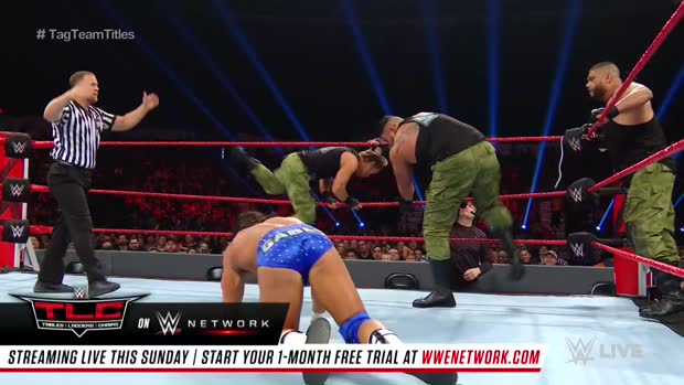 Bobby Roode & Chad Gable vs. AOP & Drake Maverick - Raw Tag Team Championship 2-on-3 Handicap Match: Raw, Dec. 10, 2018 Bobby Roode & Chad Gable vs. AOP & Drake Maverick - Raw Tag Team Championship 2-on-3 Handicap Match: Raw, Dec. 10, 2018