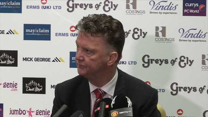Van Gaal : "Tout jouait contre nous"