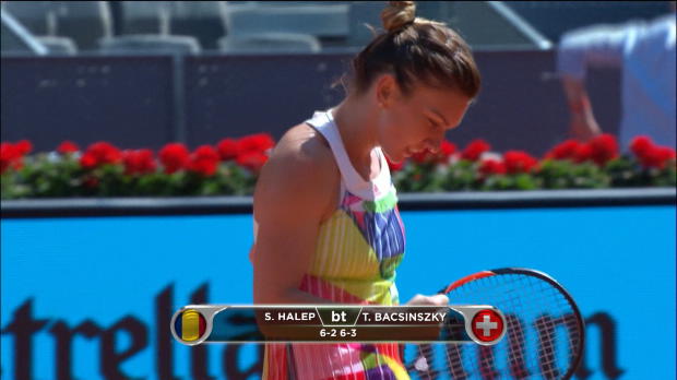  : WTA - Madrid - Halep, dernire tte de srie en course