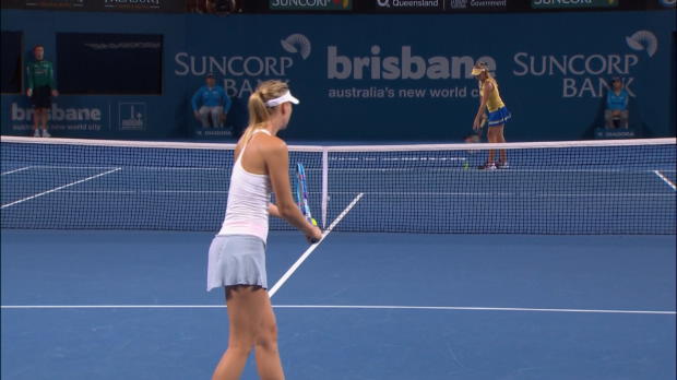  : WTA - Brisbane - Sharapova sans trembler