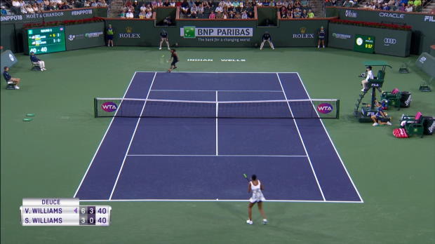  : Indian Wells - Le retour de Serena Williams stopp par sa soeur Vnus (6-3 ; 6-4)