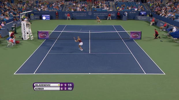  : WTA - Cincinnati - Mladenovic sans dfense contre Kerber