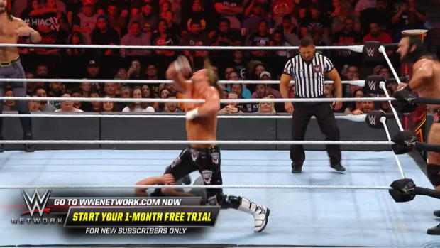 Dolph Ziggler stops Seth Rollins dead in his tracks with a huge DDT: WWE Hell in a Cell 2018 (WWE Network Exclusive) Dolph Ziggler stops Seth Rollins dead in his tracks with a huge DDT: WWE Hell in a Cell 2018 (WWE Network Exclusive)