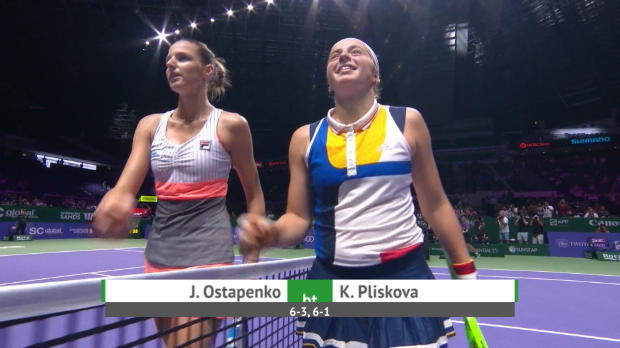  : Masters - Ostapenko se console face  Pliskova