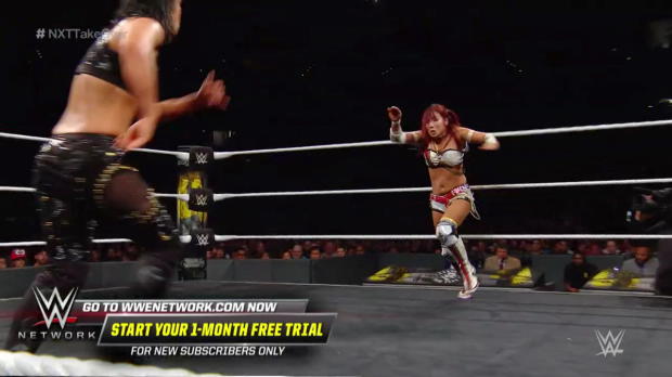Kairi Sane drops TWO InSane Elbows on Shayna Baszler: NXT TakeOver: Brooklyn IV (WWE Network Exclusive) Kairi Sane drops TWO InSane Elbows on Shayna Baszler: NXT TakeOver: Brooklyn IV (WWE Network Exclusive)