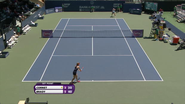  : WTA - Stanford - Cornet passe le 1er tour