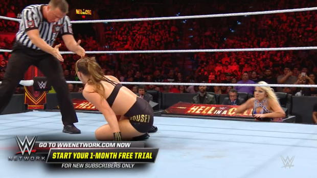 Alexa Bliss mercilessly targets Ronda Rousey's injured ribs: WWE Hell in a Cell 2018 (WWE Network Exclusive) Alexa Bliss mercilessly targets Ronda Rousey's injured ribs: WWE Hell in a Cell 2018 (WWE Network Exclusive)