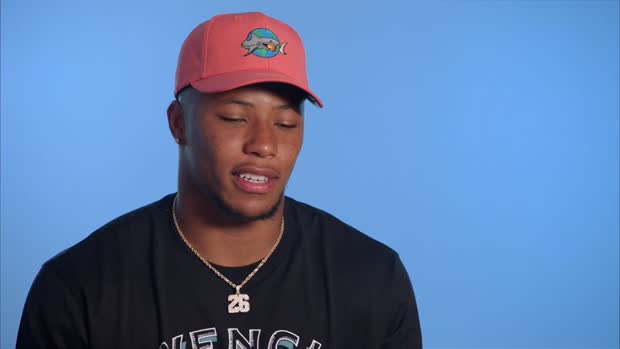 'Top 100' extras | New York Giants running back Saquon Barkley: Tennessee Titans RB Derrick Henry showed 'all his attributes' on 99-yard touchdown run 'Top 100' extras | New York Giants running back Saquon Barkley: Tennessee Titans RB Derrick Henry showed 'all his attributes' on 99-yard touchdown run