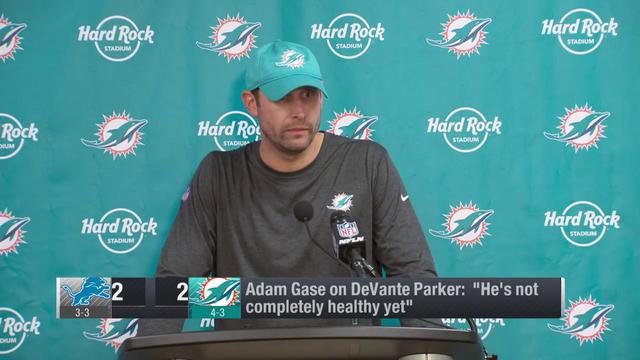 Miami Dolphins head coach Adam Gase explains why wide receiver DeVante Parker was inactive vs. Lions Miami Dolphins head coach Adam Gase explains why wide receiver DeVante Parker was inactive vs. Lions