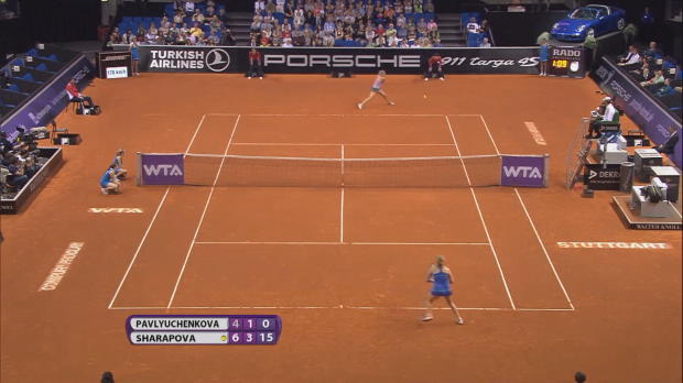 WTA Stuttgart - Sharapova sobrevive ante Pavlyuchenkova WTA Stuttgart - Sharapova sobrevive ante Pavlyuchenkova