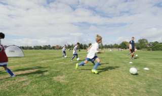 Westfield Matildas and W-League star Steph Catley maps out a training session in the NAB Skills Series.