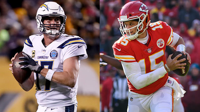 Which quarterback will be a better start on 'Thursday Night Football': Los Angeles Chargers Philip Rivers or Kansas City Chiefs Patrick Mahomes? | Fantasy Live Which quarterback will be a better start on 'Thursday Night Football': Los Angeles Chargers Philip Rivers or Kansas City Chiefs Patrick Mahomes? | Fantasy Live