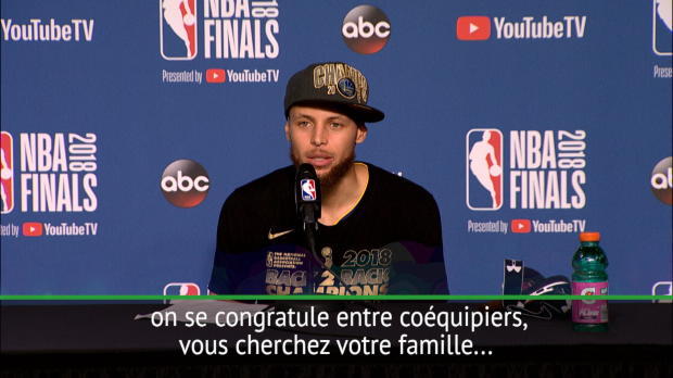 Basket : Finale - Curry - "On ne s'habitue jamais au fait d'être champion"