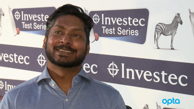 Who shares Sangakkara's 10,000 Test runs record?