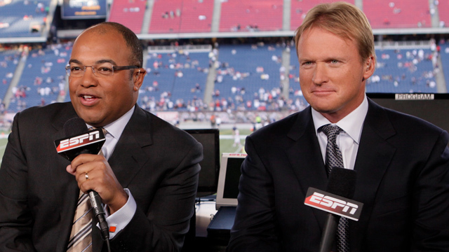Host Mike Tirico on Oakland Raiders head coach Jon Gruden: It's tough to see a friend go through this Host Mike Tirico on Oakland Raiders head coach Jon Gruden: It's tough to see a friend go through this