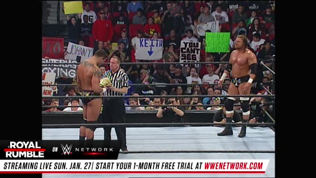 Triple H vs. Randy Orton - World Heavyweight Title Match: Royal Rumble 2005 (Full Match - WWE Network Exclusive) Triple H vs. Randy Orton - World Heavyweight Title Match: Royal Rumble 2005 (Full Match - WWE Network Exclusive)