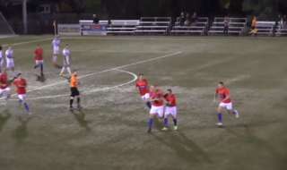 Tasmania's Glenorchy Knights progressed thanks to a cracking free kick from their Sherman tank.